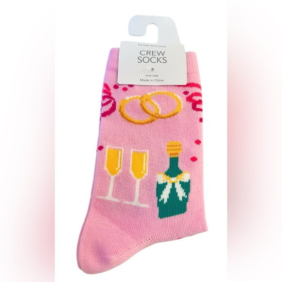 Maurices Accessories - Maurices Pink Celebration of Love Crew Socks